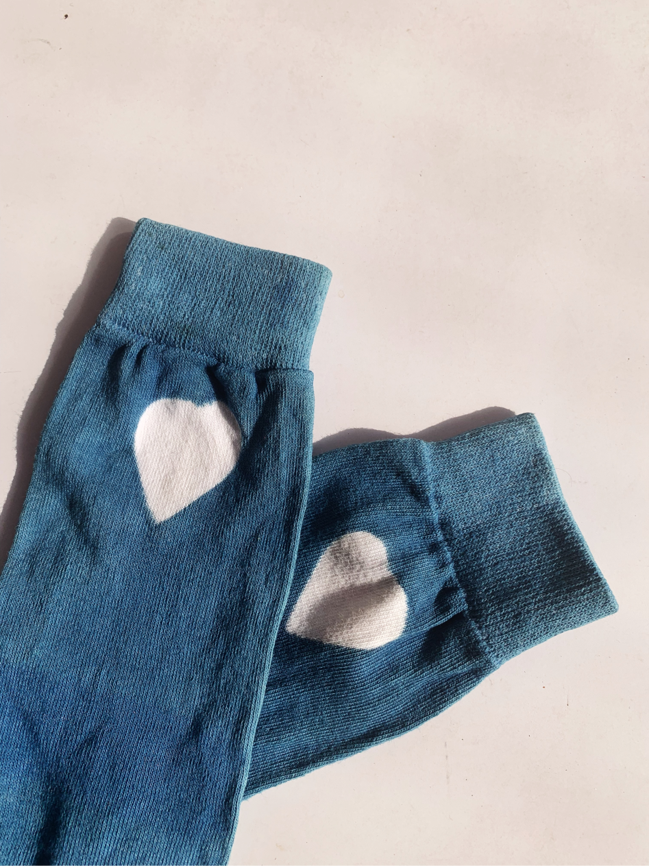 Blue Hearts Socks